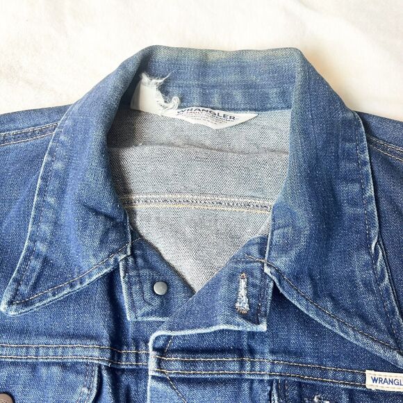 Vintage Wrangler No-Fault Denim Jacket 70s 80s Sanfor-Set USA Men’s L - Picture 13 of 15